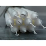 thumbnail of Duni Kerzen, Stearin 250 x Ø 22 mm 9 Std. Weiß, 120 Stk/Krt (4 x 30 Stk)