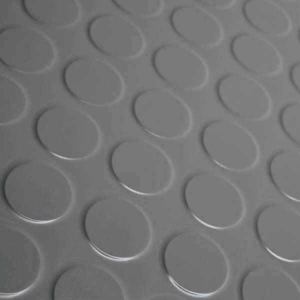 Suelo De Goma Circulos Gris  VENTA POR METROS