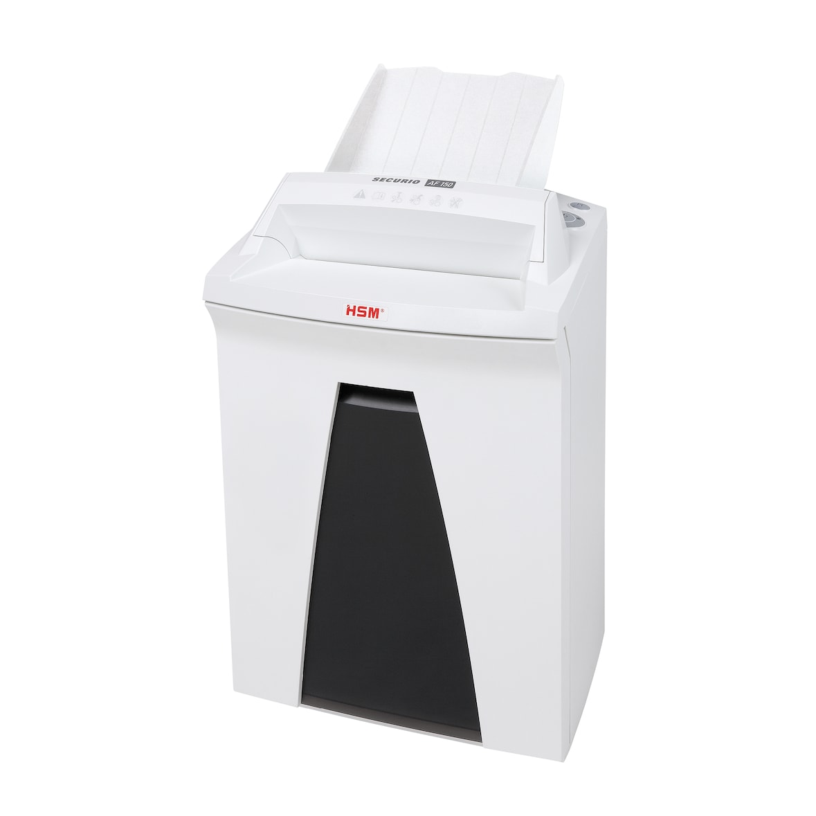 Destructora de documentos HSM SECURIO AF150 con sistema «autofeed», nivel de seguridad 4, corte en partículas, 10 hojas