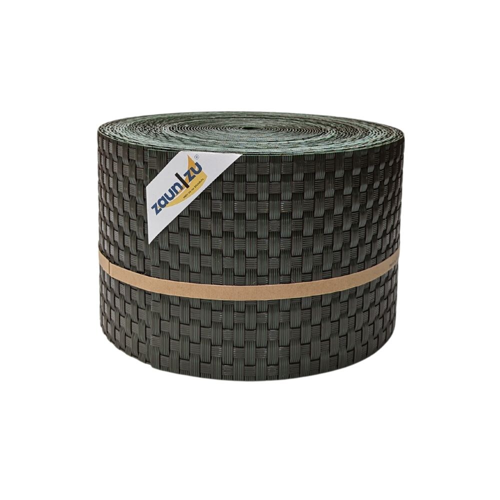 zaun|zu Sichtschutz Rattan PE für Doppelstabmatten Grün 26m