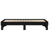 thumbnail of vidaXL Slaapbank uitschuifbaar massief grenenhout zwart 2x(75x190) cm