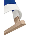 thumbnail of Buche-Liegestuhl, Gartenliege klappbar Strandstuhl Stofffarbe wählbar V-10-110blau-weiß Streifen