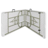 thumbnail of Mesa plegable rectangular Bolero blanca de 244 cm