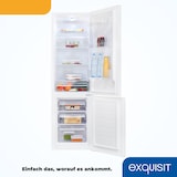 thumbnail of Exquisit Kühl-Gefrierkombination, 262 Liter, Alarm-Funktion, 4 Glasablagen, 3 Gefrierschubladen, 4-Sterne-Gefrierfach, KGC265-70-040D weiss