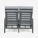 thumbnail of Sofá de jardim, almofada incluída, Alumínio, Preto, 82x105x125 cm