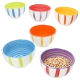 thumbnail of Summer Stripes 6er Set Müsli-Schale Ø14cm 500ml Dessert-Schüssel bunte Streifen