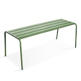 thumbnail of Banc de terrasse en acier vert cactus  - Oviala