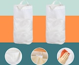 thumbnail of Relaxdays Pfandflaschen Sammelbehälter, 170 L, bis 100 Flaschen, 2 Innenbeutel, Flaschensammler für Glas & Plastik, weiß