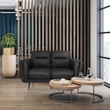 thumbnail of Loungesofa VINTALUX Kunstleder 2-Sitzer retro grau hjh LIVING