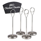 thumbnail of APS 71510 Lot de 4 porte-étiquettes galet inox Ø 5 cm, H 10,5 cm