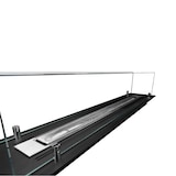 thumbnail of Queimador de lareira a bioetanol em aço com 100 cm de vidro.