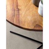 thumbnail of Beistelltisch 40x46x40cm Sheesham Holz Metall Couchtisch, Industrial Style Echtholz Tischchen Wohnzimmer, Holztisch Sofatisch Metallbeine,