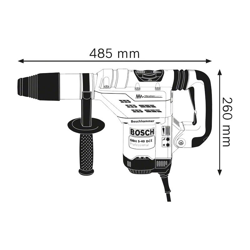 Perforateur 1150w Gbh 5 40 Dce Sds Max + Coffret Bosch 0611264000
