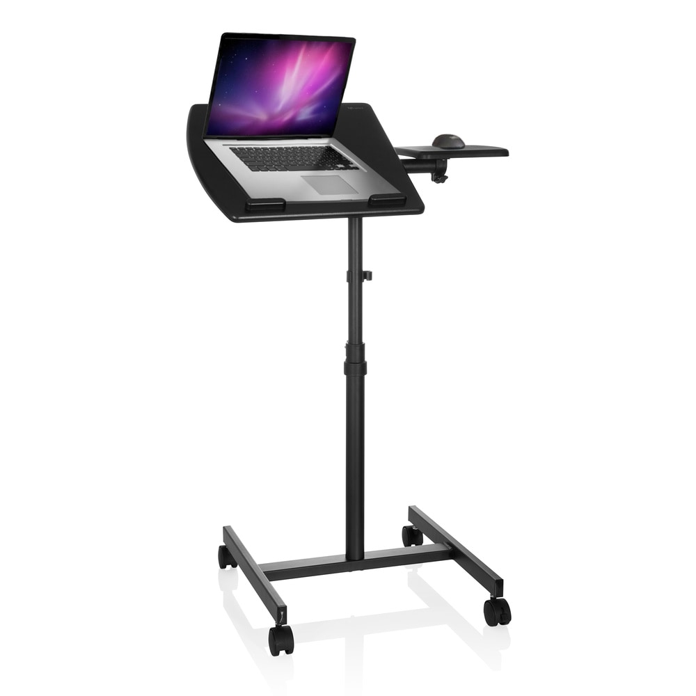 STA WERKPLEK Laptop sta tafel (laptoptafel) met wielen VM-SL, zwart hjh OFFICE