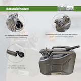 thumbnail of Metallkanister Snakeoptik 10 Liter inkl. Ausgießer + Halter Dieselkanister Benzinkanister