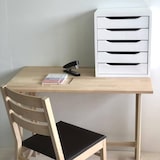 thumbnail of WellHome - Ladekast met 5 houten lades, wit, 39 x 30 x 45 cm