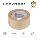 thumbnail of 288 Rollen Klebeband PVC transparent mit Naturkautschuk Kleber Packband Paketklebeband Karton BB-Verpackungen