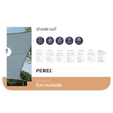 thumbnail of Sombreado velo, repelente de agua, 3.6 x 3.6 m, 160 g/m², poliéster, cuadrado, gris claro