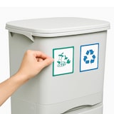 thumbnail of WellHome - Cubo de Basura Vertical con ruedas 42L de 3 Compartimentos (24L + 4L + 14L)