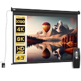 thumbnail of Beamer Projectiescherm wand Electrisch - 171x130 cm / 84 inch - Zwart