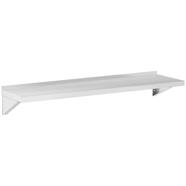 Royal Catering - Wandplank - RVS - 150x40 cm - tot 30 kg -