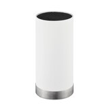 thumbnail of Relaxdays Messerblock rund, Messerhalter unbestückt, universal, Messeraufbewahrung mit Borsten, HxD: 22 x 11 cm, weiß