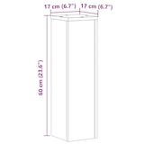 thumbnail of vidaXL Plantenstandaards 2 st 17x17x60 cm bewerkt hout wit