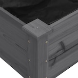 thumbnail of vidaXL Pflanzkübel mit Einsatz und Rollen Grau 118x59x80 cm Tannenholz