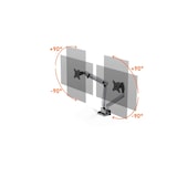 thumbnail of Durable Supporto per monitor Select Plus con braccio per 2 monitor, montaggio da tavolo, 1 pezzo, art. 509723. N. 509723