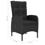 thumbnail of Helloshop26 - Juego de comedor de jardín exterior negro de 3 piezas 02_0013662