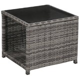 thumbnail of vidaXL 3-tlg. Bistro-Set mit Auflagen Poly Rattan Grau
