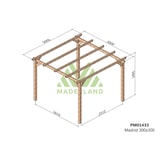 thumbnail of Pérgola de Madera Maciza Madrid (Maderland) - Gardeneas