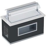 thumbnail of Buffet frío c/placa lisa pant 4 gn 1/1-20 acabado wn - 1650x850x1320 mm - 494 W 230/1V - 11148WN1 Eurast