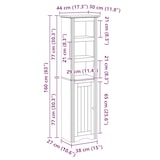 thumbnail of vidaXL Badkamerkast BODO 44x30x160 cm wit