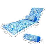 thumbnail of LOT de 2 Coussins pour Chaise Longue & Transat 195/60cm + 2 Traversin - AntiUV et Imperméable - Motif Arabesque