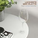 thumbnail of Bartisch Stahl Weiß Ø60x102 cm mit MDF-Tischplatte, kompakt und pflegeleicht
