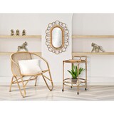 thumbnail of Carrello rotondo in metallo marrone Ø cm 51x74