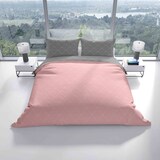 thumbnail of Wendebettwäsche 100% Baumwolle 155x200 cm Rosa Raute 3-teilig