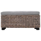 thumbnail of Helloshop26 - Panca pouf sgabello mobile panca 2 pezzi grigio giacinto d'acqua 3002178