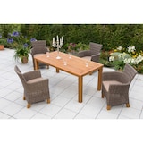 thumbnail of Merxx Toskana Set 5tlg., 4 Sessel mit Gasdruck, 1 Tisch 185 x 90 cm, Aluminium, Natur