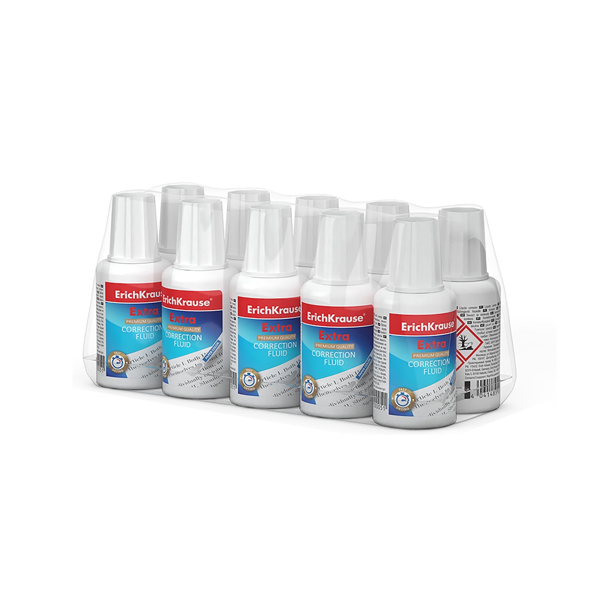 Korrekturflüssigkeit schnelltrocknend mit Pinsel 20g 10 Stück Korrekturmittel flüssig für Büro Schule Uni Korrekturfluid für Tinte jeder Art und Farbe