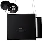 thumbnail of Inselhaube Dunstabzugshaube 40cm Edelstahl schwarzes Glas SensorTouch Bedienung