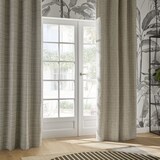 thumbnail of Rideau à œillets Occultant Gris Clair et Beige Lin 140 x 260 cm