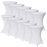 thumbnail of 10er Set Stehtischhusse Stretch weiß Ø 80 cm Tischhusse