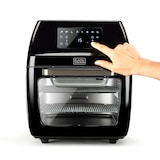 thumbnail of Black+Decker Heissluftfritteuse BXAFO1200E, 1700W, Kapazität von 12 l, 8 Programme, Timer bis 6 Stunden, Umfangreiches Zubehör, Antihaftbeschichtung
