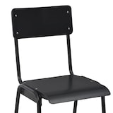 thumbnail of vidaXL Barhocker 4 Stk. Schwarz Massives Sperrholz Stahl