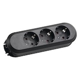 thumbnail of BACHMANN SMART Steckdosenleiste 3xCEE7/3 schwarz, ohne Zuleitung