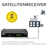 thumbnail of XORO Digitaler DVB-S2-Receiver HRS2610, Einkabeltauglich, USB, LAN, Farbe: Schwarz