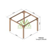 thumbnail of Pérgola de Madera Laminada Tarragona (Maderland) - Gardeneas