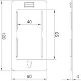 thumbnail of OBO Bettermann Trägerplatte CP45-TP M 6108039